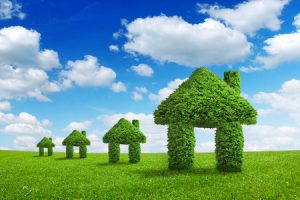 Houses built with green benefits helping the environment