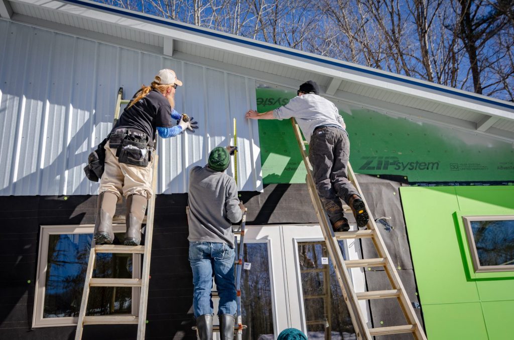 Rebuilding home after wildfire